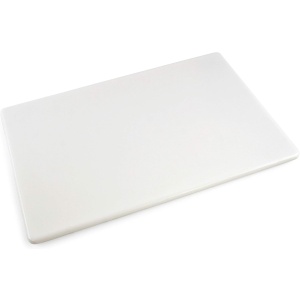 Commercial Plastic Cutting Board, NSF Certified (18 x 12 x 0.5 in.) - White